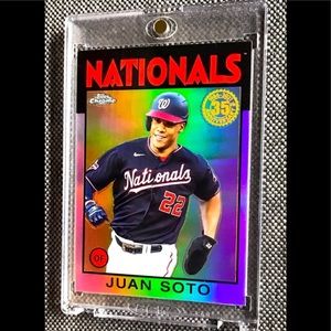 Juan Soto Topps 2021 Topps Chrome ‘86 Topps Anniversary Juan Soto